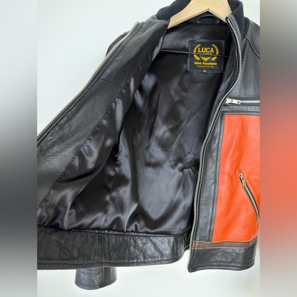 Luca Designs Naruto Shippuden Uzumaki Real Leather Jacket XS - Picture 8 of 13